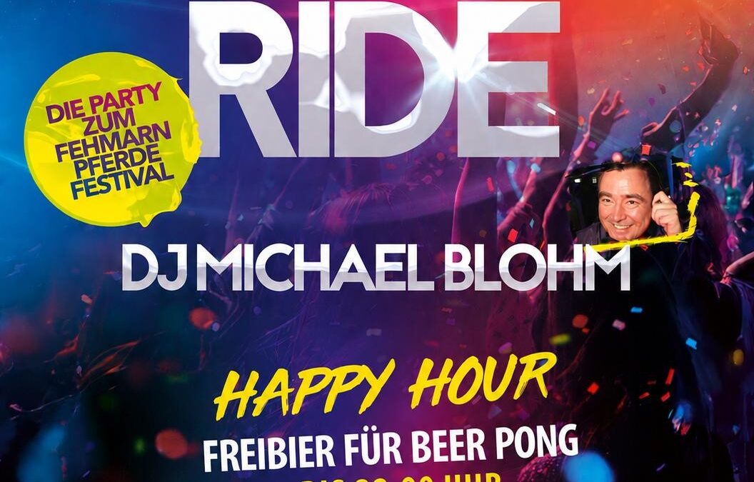 Night Ride - Fehmarn-Pferde-Festival 2026 - Plakat der Party am Samstag, den 27.6.2026